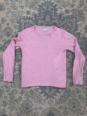 J. Crew Pink Teddie Crewneck Sweater